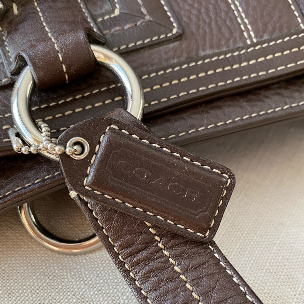 Rare Coach Leather pebble leather satchel - Picture 2 of 5
